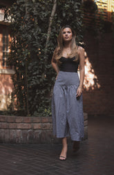 Falda Vichy Negra