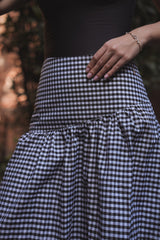 Falda Vichy Negra
