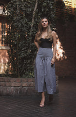 Falda Vichy Negra