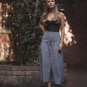 Falda Vichy Negra